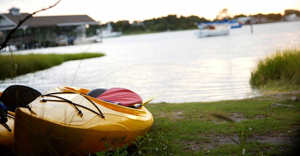 Kayak near the canal